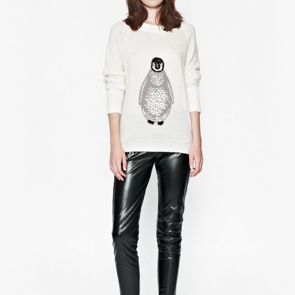 French Connection Penguin Wool-Blend Sweater - Picture 3 of 6